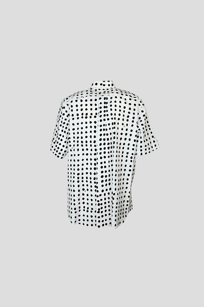 Ανδρικό Λευκό Men’s Black/White Shirt BLACK COMME DES GARÇONS