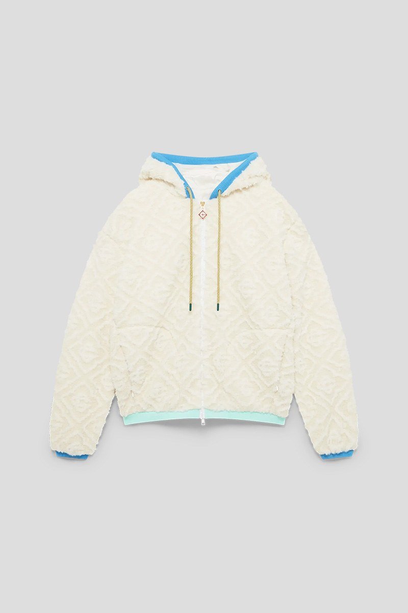 Ανδρικό Λευκό Monogram Jacquard Fleece CASABLANCA