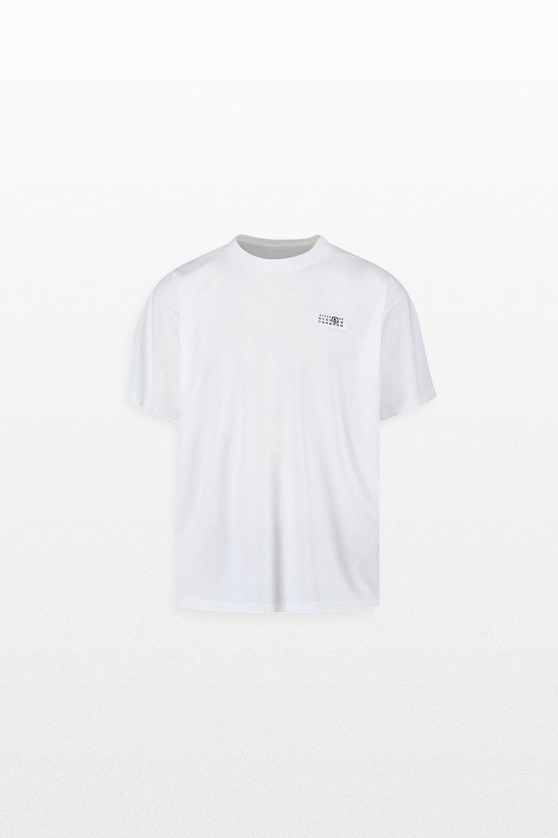 Ανδρικό-Λευκό-Numeric-Signature-T-Shirt-MM6-MAISON-MARGIELA