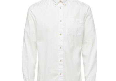 Ανδρικό-Λευκό-Patch-Pocket-ShirtWhite-SELECTED-HOMME