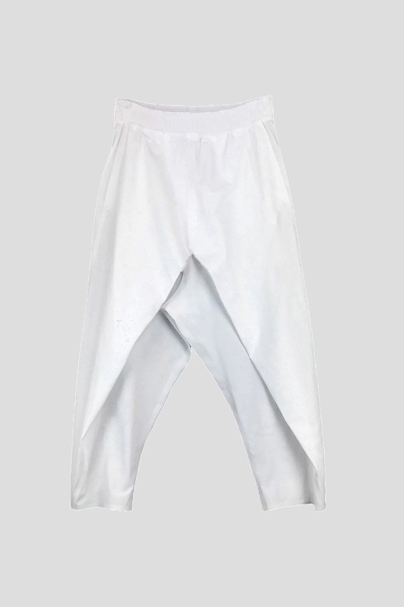 Ανδρικό Λευκό Popeline Tulip Trousers/White BARBARA ALAN