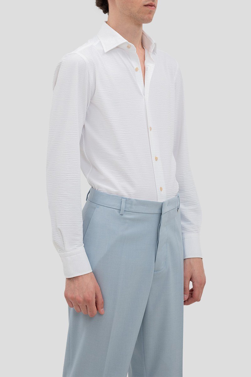 Ανδρικό Λευκό Regular Embossed Tecnho GHERARDI