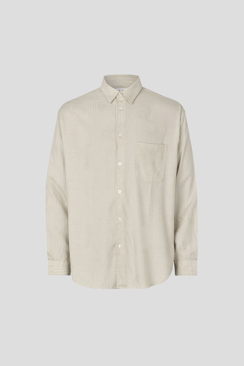 Ανδρικό Λευκό Saluan J Shirt SAMSOE