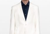Ανδρικό Λευκό Single Breasted Blazer LUBIAM