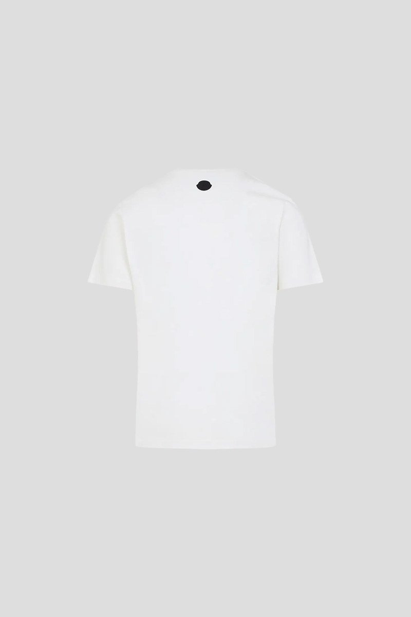 Ανδρικό Λευκό T Shirt Logo MONCLER