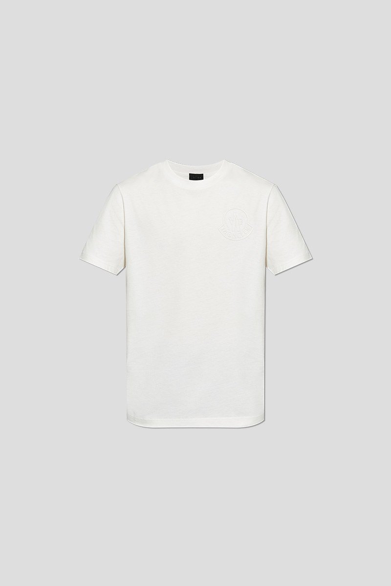 Ανδρικό Λευκό T Shirt Logo MONCLER