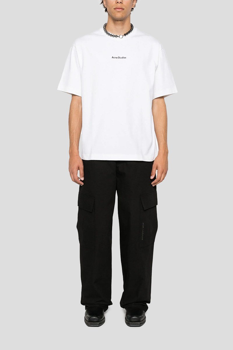 Ανδρικό Λευκό T shirt Stamp ACNE STUDIOS