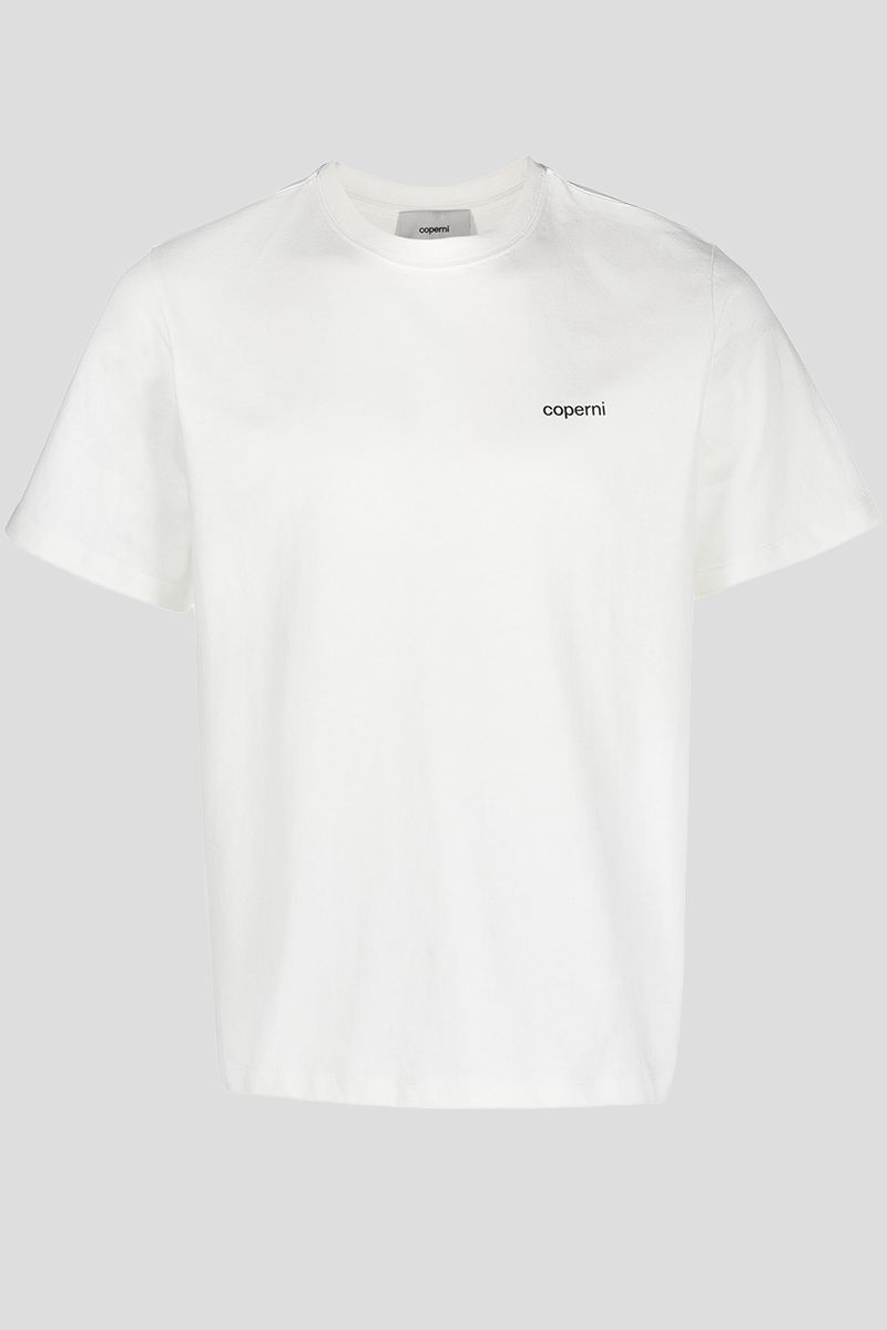 Ανδρικό-Λευκό-Washed-Logo-Print-T-shirt-In-White-COPERNI