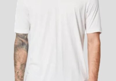 Ανδρικό-Λευκό-White-Basic-Modal-And-Cotton-Tee-THOM-KROM