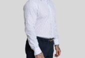 Ανδρικό Λευκό White Cotton Shirt MIRCAM
