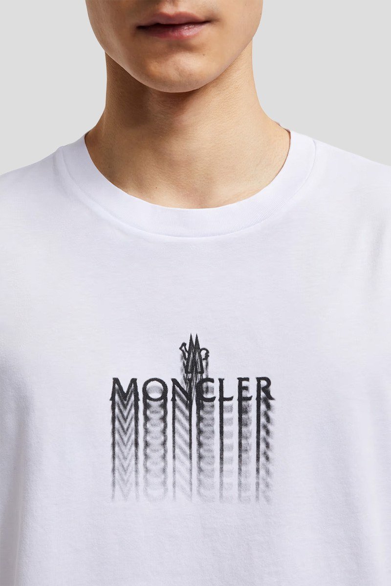 Ανδρικό Λευκό White Faded Logo MONCLER