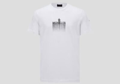 Ανδρικό-Λευκό-White-Faded-Logo-Cotton-MONCLER