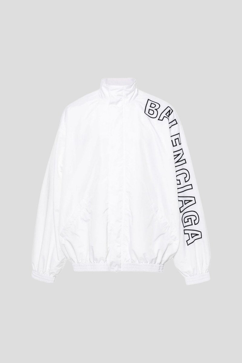Ανδρικό-Λευκό-White-Jacket-With-Logo-BALENCIAGA
