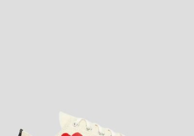 Ανδρικό-Λευκό-White-Low-Top-Red-Sole-Sneakers-COMME-DES-GARCONS-PLAY
