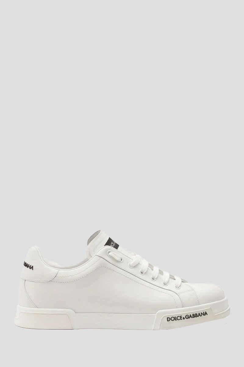 Ανδρικό-Λευκό-White-Sports-Shoes-Portofino-DOLCEGABBANA