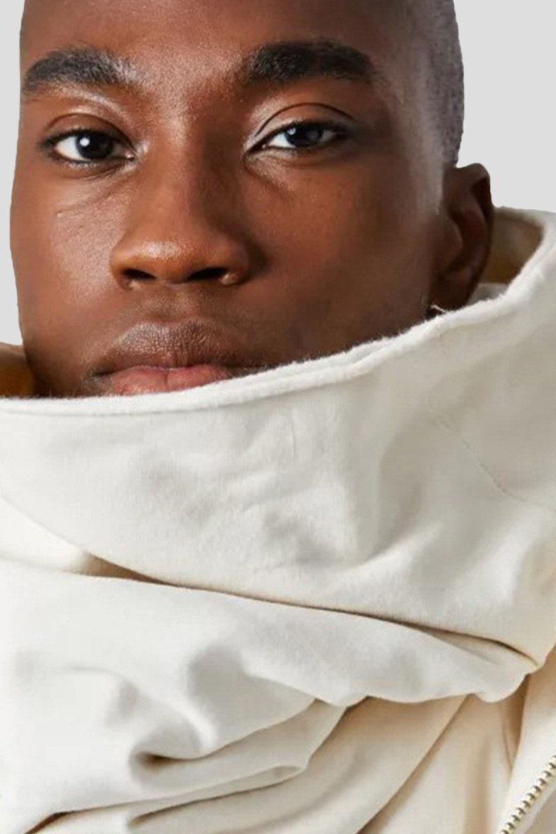 Ανδρικό-Λευκό-White-Tube-Scarf-THOM-KROM