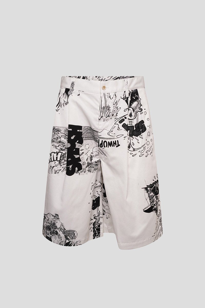 Ανδρικό Λευκό Wide Leg Shorts COMME DES GARÇONS SHIRT