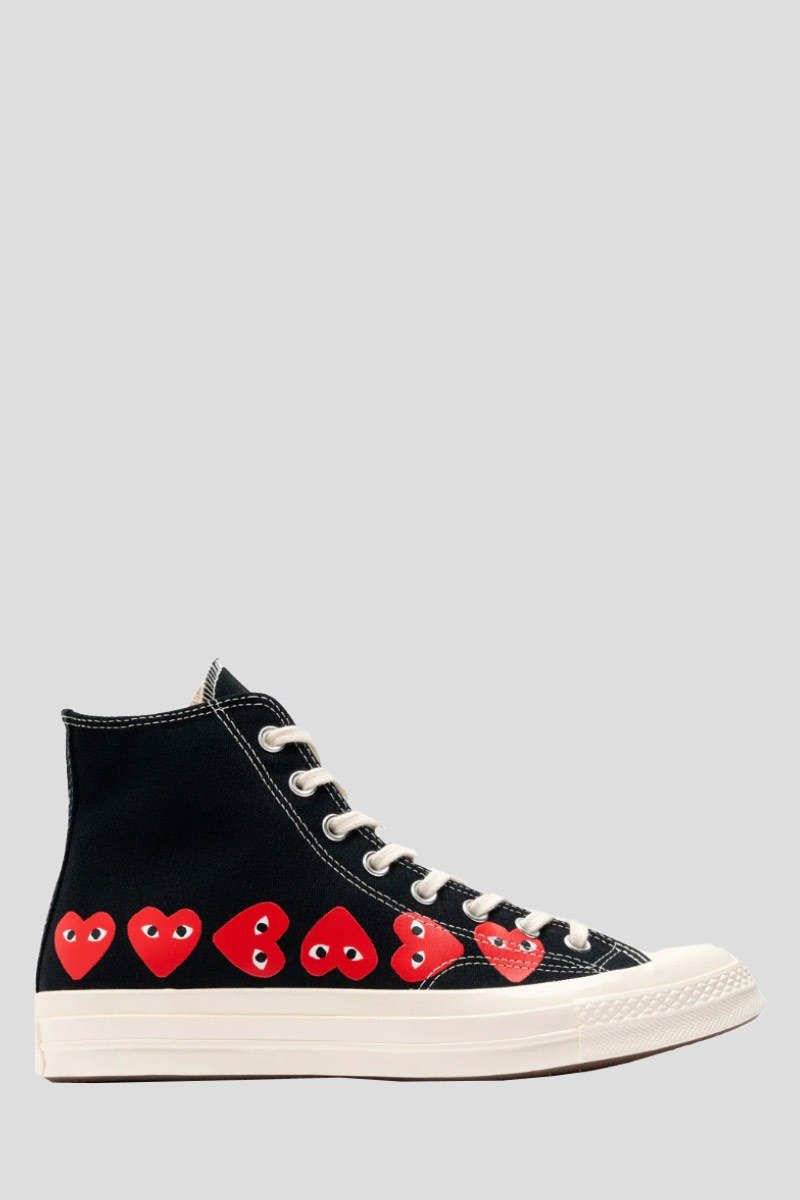 Ανδρικό-ΜΑΥΡΟ-Multi-Hearts-Hi-Top-All-Star-In-Black-COMME-DES-GARCONS-PLAY
