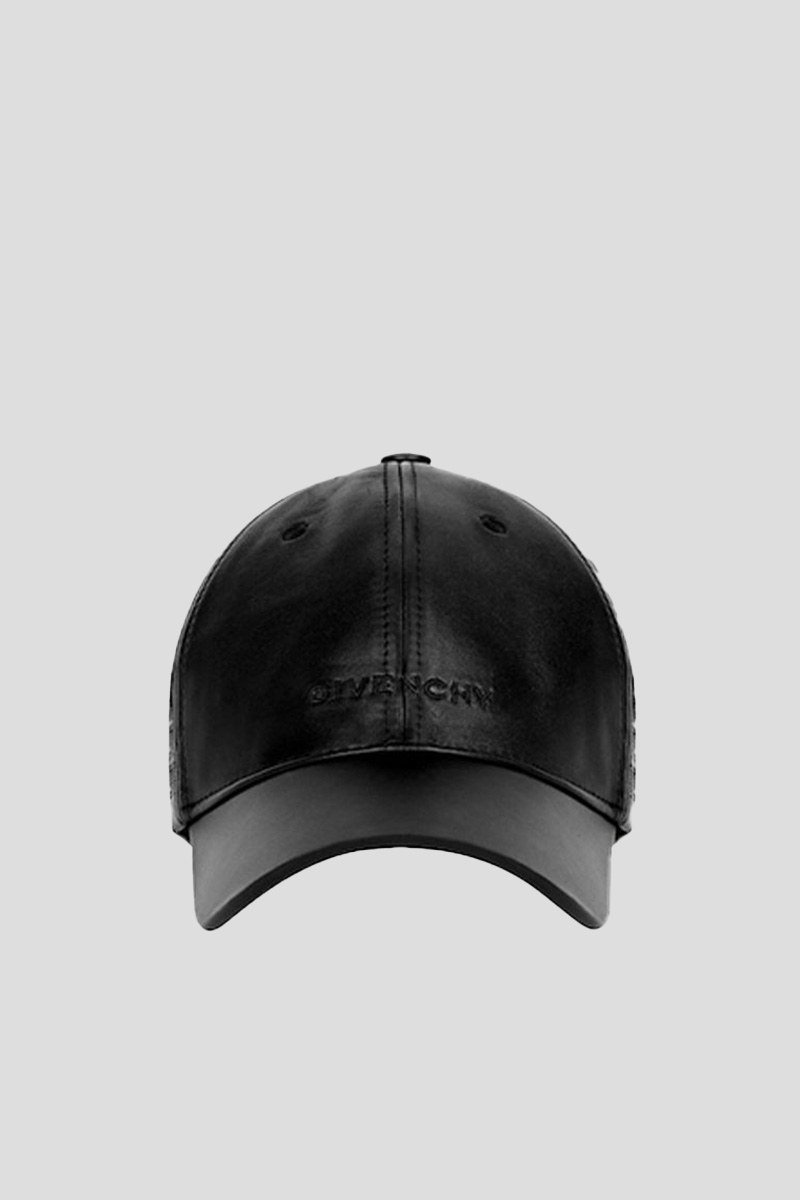 Ανδρικό-Μαύρο-4G-Perforated-Leather-Cap-GIVENCHY