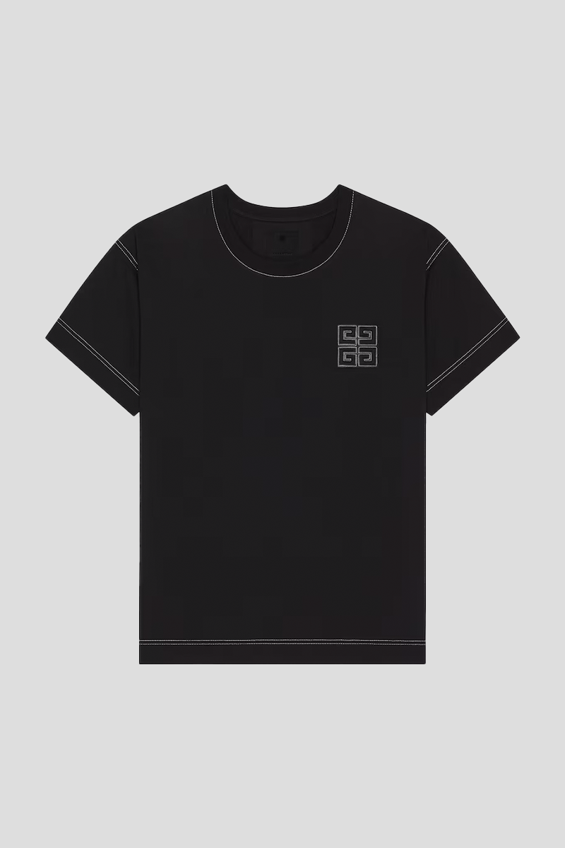Ανδρικό-Μαύρο-4G-T-shirt-In-Cotton-GIVENCHY