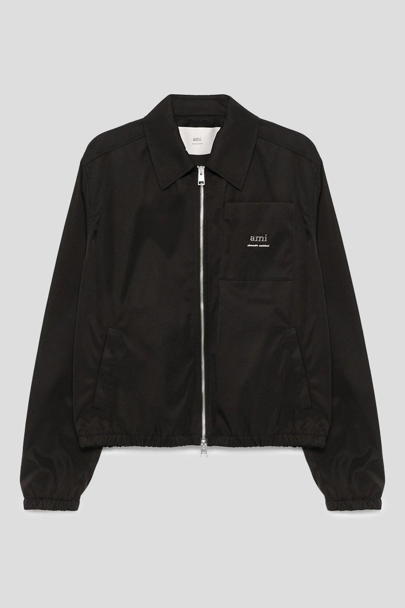 Ανδρικό-Μαύρο-AMI-Men-Bomber-Jackets-AMI-PARIS