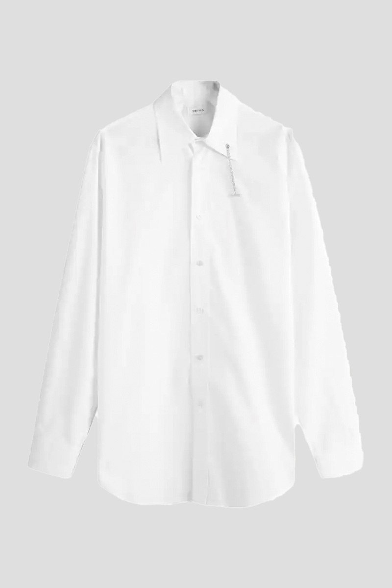 Ανδρικό-Μαύρο-Alexander-McQueen-T-Chain-Collar-Shirt-ALEXANDER-MCQUEEN