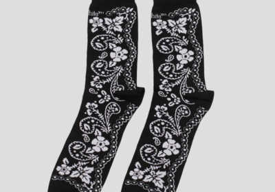 Ανδρικό-Μαύρο-All-Οver-Print-Logo-Socks-OFF-WHITE