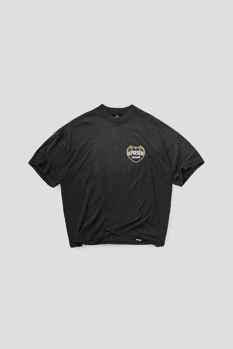 Ανδρικό-Μαύρο-Angel-Border-T-Shirt-REPRESENT