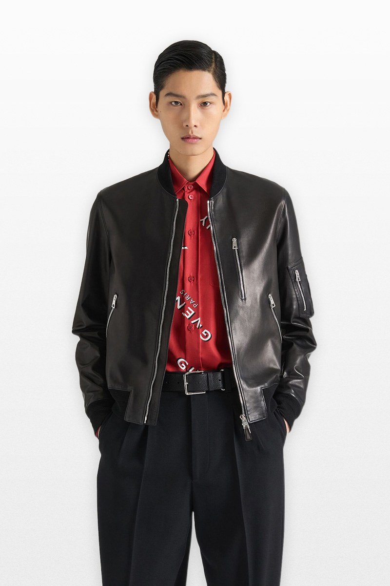 Ανδρικό Μαύρο Aviator Jacket In GIVENCHY