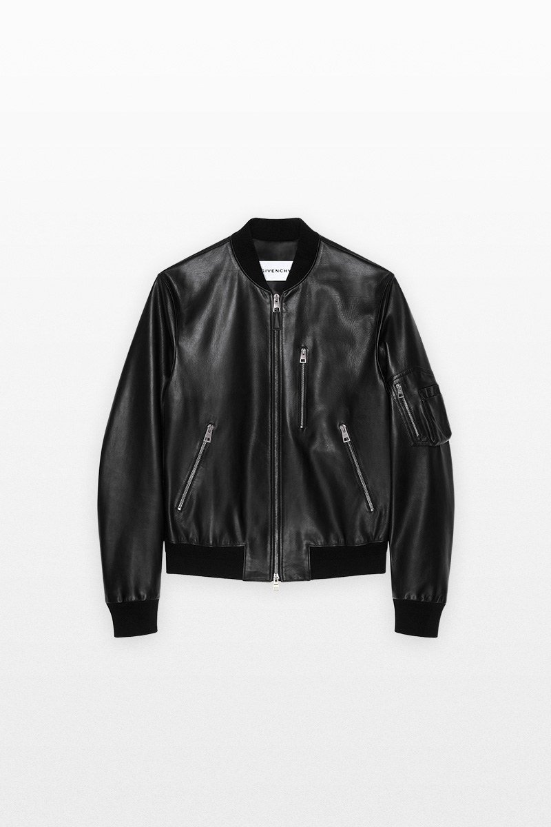 Ανδρικό-Μαύρο-Aviator-Jacket-In-Leather-GIVENCHY