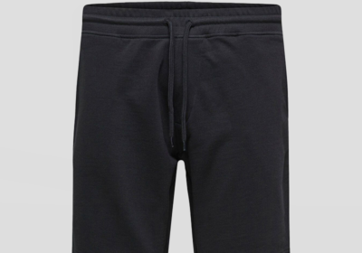 Ανδρικό-Μαύρο-Black-Basic-Sport-Shorts-SELECTED-HOMME