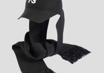 Ανδρικό-Μαύρο-Black-Classic-Scarf-Cap-Y-3
