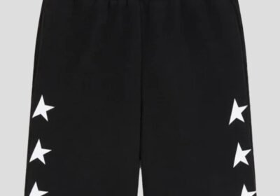 Ανδρικό-Μαύρο-Black-Diego-Bermuda-Shorts-GOLDEN-GOOSE