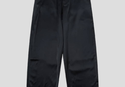 Ανδρικό-Μαύρο-Black-High-Sheen-Fluid-Baggy-Pants-BALENCIAGA