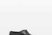 Ανδρικό Μαύρο Black Leather Shoes PHILIPPE LANG