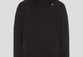 Ανδρικό Μαύρο Black Paneled Hoodie STONE ISLAND