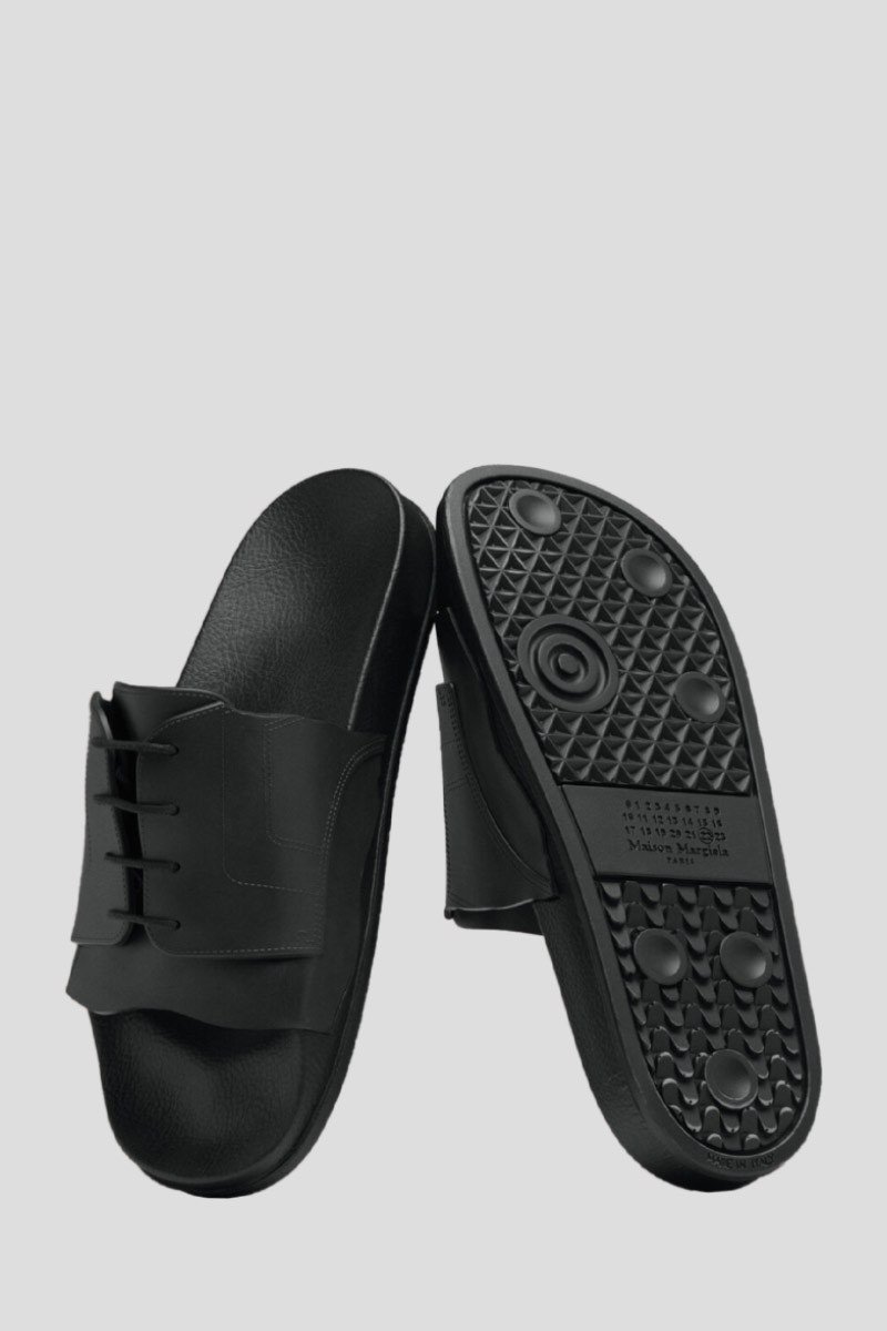Ανδρικό Μαύρο Black Rubber Slides MAISON MARGIELA