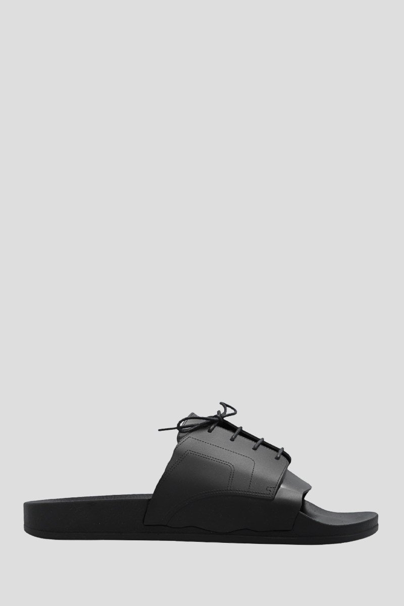 Ανδρικό-Μαύρο-Black-Rubber-Slides-MAISON-MARGIELA