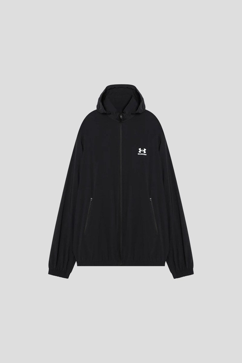 Ανδρικό-Μαύρο-Black-Stretch-Nylon-Windbreaker-Jacket-BALENCIAGA