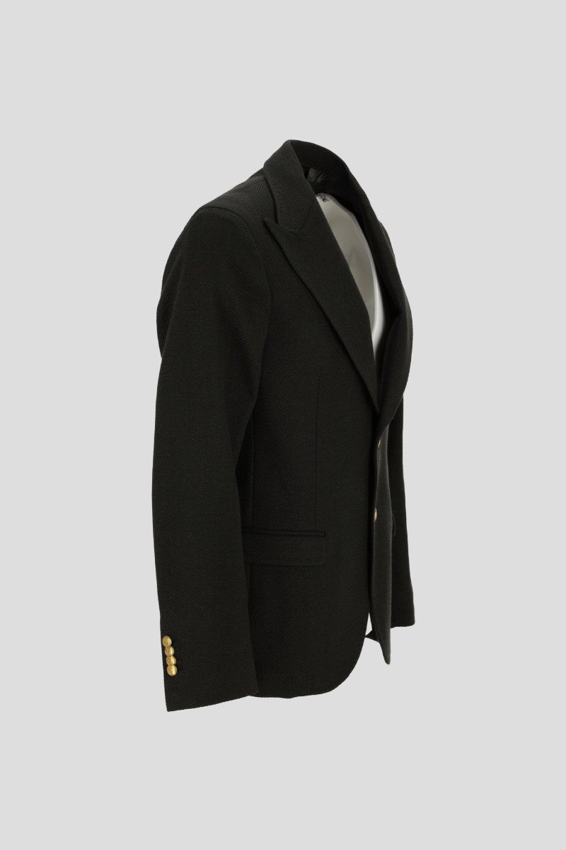 Ανδρικό Μαύρο Black Wool Blazer MANUEL RITZ