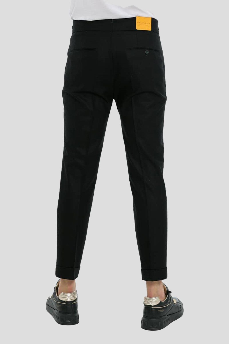 Ανδρικό Μαύρο Black Wool Pants BERWICH