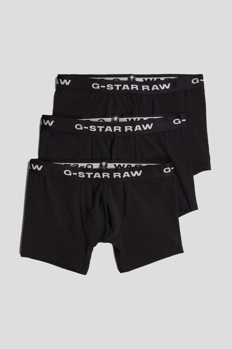 Ανδρικό-Μαύρο-Boxer-Briefs-3-Pack-G-STAR
