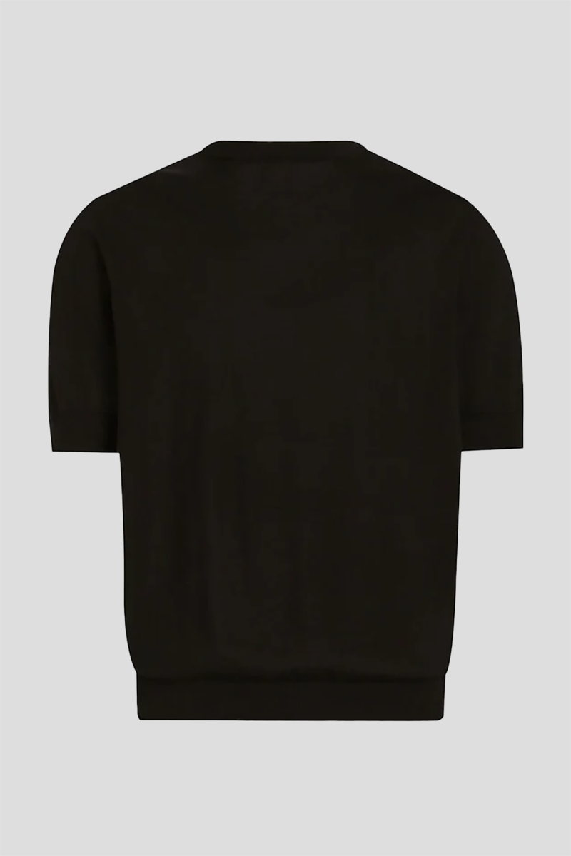 Ανδρικό Μαύρο Branded Tag Crewneck DOLCE&GABBANA