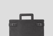 Ανδρικό Μαύρο Briefcase with Gancini SALVATORE FERRAGAMO