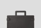 Ανδρικό Μαύρο Briefcase with Gancini SALVATORE FERRAGAMO