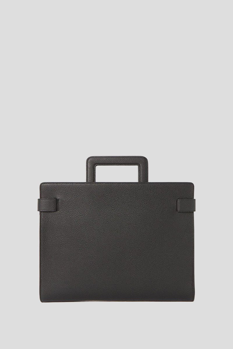 Ανδρικό Μαύρο Briefcase with Gancini SALVATORE FERRAGAMO