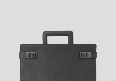 Ανδρικό-Μαύρο-Briefcase-with-Gancini-Buckles-SALVATORE-FERRAGAMO
