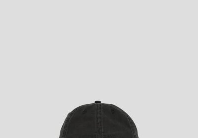 Ανδρικό-Μαύρο-Brushed-Cotton-Gabardine-Cap-STONE-ISLAND