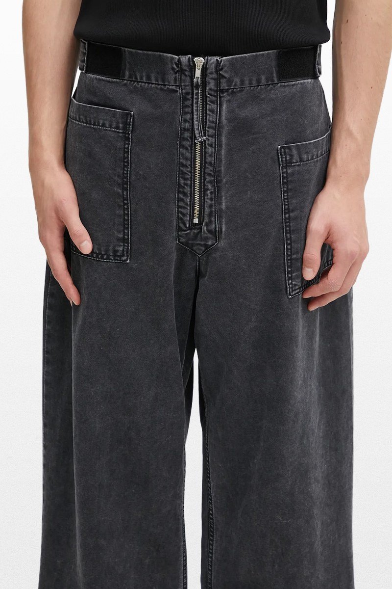 Ανδρικό Μαύρο Canvas Walking Pant ARIES