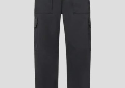 Ανδρικό-Μαύρο-Cargo-Pants-In-Nylon-DRYKORN